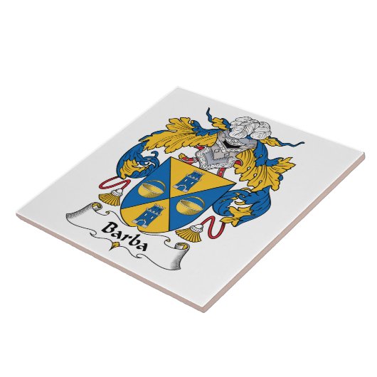 Barba Family Crest Tegeltje (Zijkant)