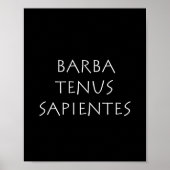Barba tenus sapientes poster (Voorkant)