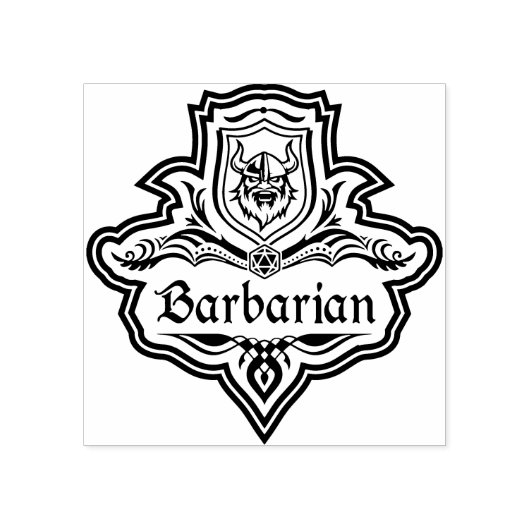 Barbaar Rubberstempel (Afrduk)