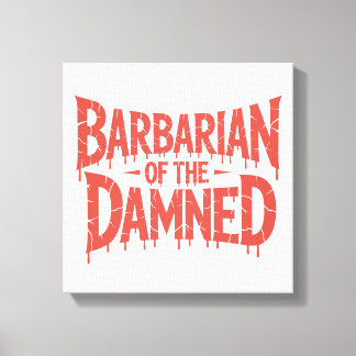 Barbaar van de vervloekte Gothic Horror Canvas Afdruk