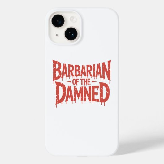 Barbaar van de vervloekte Gothic Horror Case-Mate iPhone Case (Achterkant)