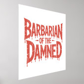 Barbaar van de vervloekte Gothic Horror Folie Afdrukken (Laagn)