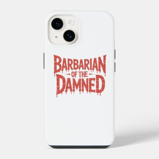 Barbaar van de vervloekte Gothic Horror iPhone Hoesje (Achterkant)