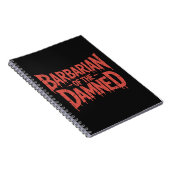 Barbaar van de vervloekte Gothic Horror Notitieboek (Rechterzijde)