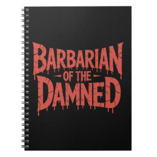 Barbaar van de vervloekte Gothic Horror Notitieboek
