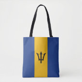 Barbaarse Bajan Vlag Totale Dekking Tote Bag (Voorkant)