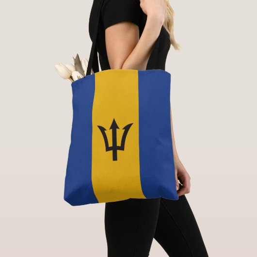 Barbaarse Bajan Vlag Totale Dekking Tote Bag (Dichtbij)