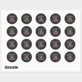 Barbaarse Been Dag - Grappige Gym Workout Ronde Sticker (Vel)