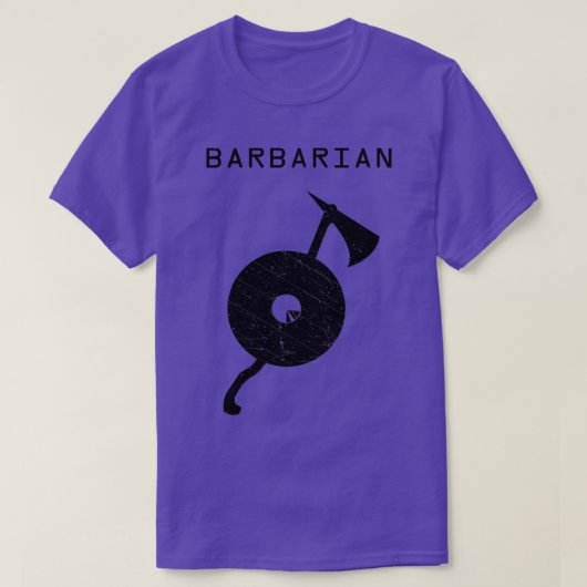 Barbaarse donker op licht t-shirt (Design voorkant)