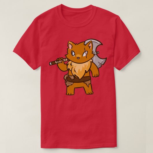 Barbaarse Kat T-shirt (Design voorkant)
