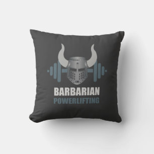 Barbaarse Krijger Powerlifting Workout Kussen
