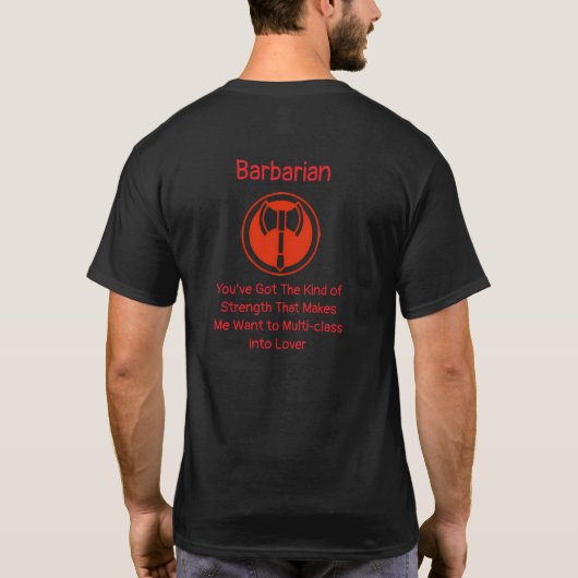 Barbaarse minnaar t-shirt (Achterkant)
