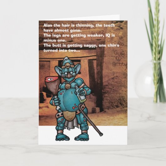 BARBAARSE VERJAARDAG KAART (Voorkant)