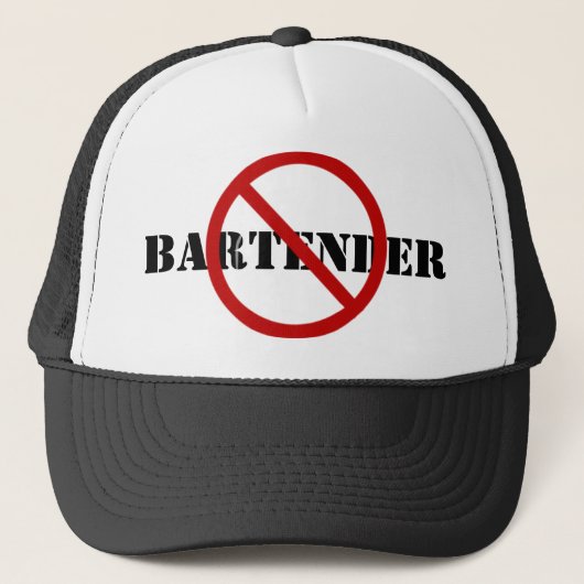 Barback-Pet - geen Bartender Trucker Pet (Voorkant)