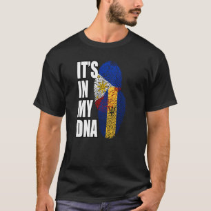 Barbadiaanse en Filipijnse Mix DNA Vlag Erfgoed T-shirt