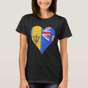 Barbadiaanse Turken en Caicos-vlaggen T-shirt