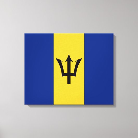 Barbadiaanse vlag (Barbados) (Bajan) Canvas Afdruk (Voorkant)