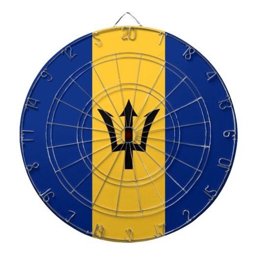 Barbadiaanse vlag (Barbados) (Bajan) Dartbord (Voorkant)