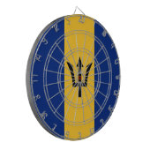 Barbadiaanse vlag (Barbados) (Bajan) Dartbord (Voorkant Links)