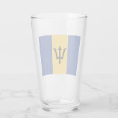Barbadiaanse vlag (Barbados) (Bajan) Glas (Achterkant)