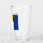 Barbadiaanse vlag (Barbados) (Bajan) Glas (Links)