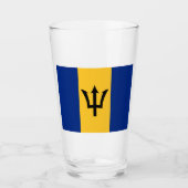 Barbadiaanse vlag (Barbados) (Bajan) Glas (Voorkant)