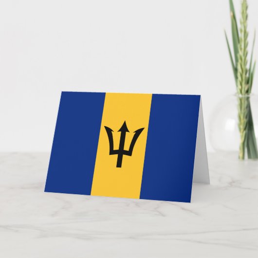Barbadiaanse vlag (Barbados) (Bajan) Kaart (Voorkant)