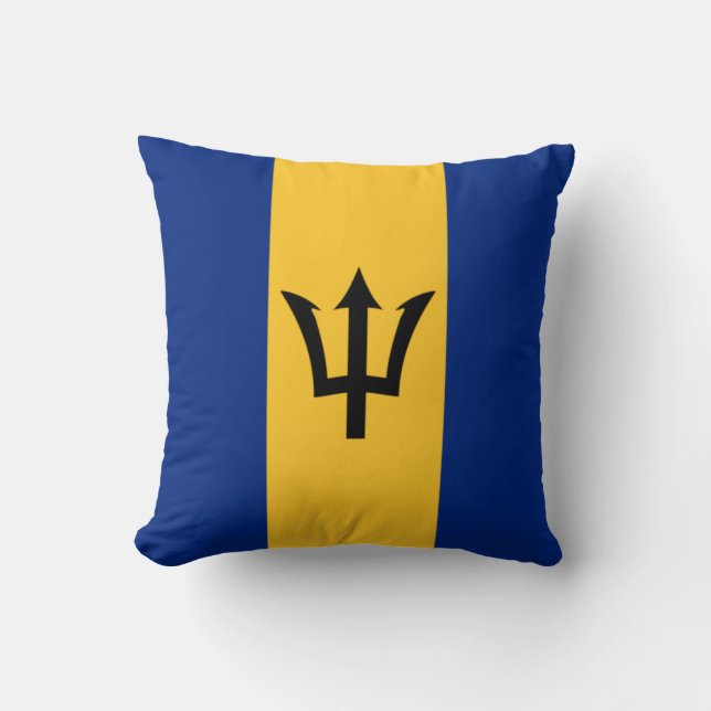 Barbadiaanse vlag (Barbados) (Bajan) Kussen (Voorkant)