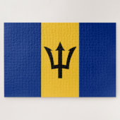Barbadiaanse vlag (Barbados) (Bajan) Legpuzzel (Horizontaal)