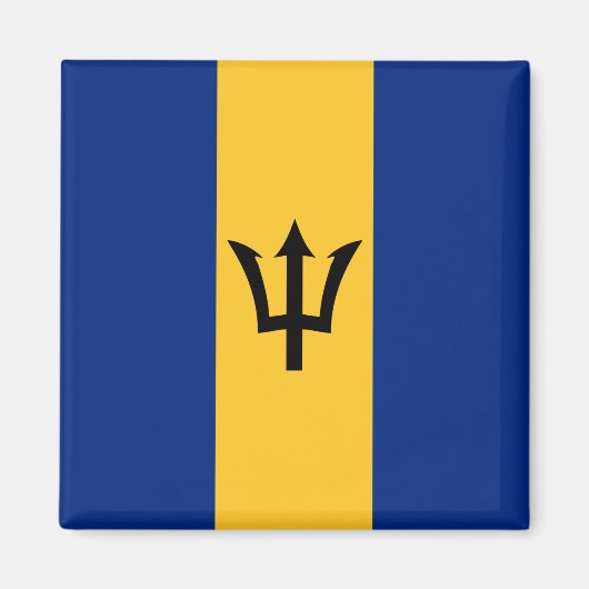 Barbadiaanse vlag (Barbados) (Bajan) Magneet (Voorkant)