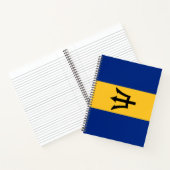 Barbadiaanse vlag (Barbados) (Bajan) Notitieboek (Binnen)