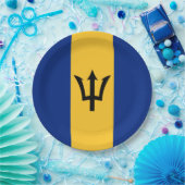 Barbadiaanse vlag (Barbados) (Bajan) Papieren Bordje (Feest)
