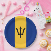 Barbadiaanse vlag (Barbados) (Bajan) Papieren Bordje (Feest)