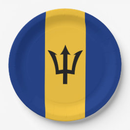 Barbadiaanse vlag (Barbados) (Bajan) Papieren Bordje