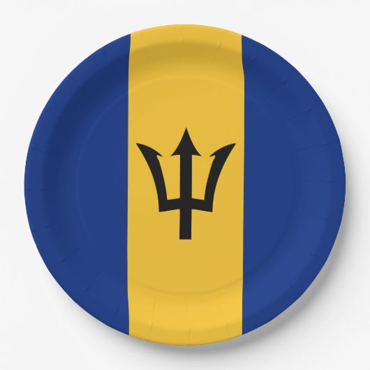Barbadiaanse vlag (Barbados) (Bajan) Papieren Bordje (Voorkant)