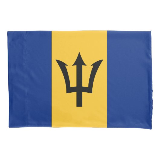 Barbadiaanse vlag (Barbados) (Bajan) Pillow Hoesje Kussensloop (Voorkant-Links)