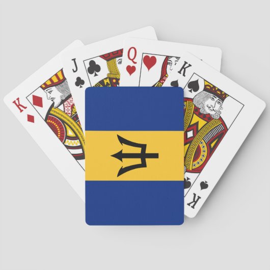 Barbadiaanse vlag (Barbados) (Bajan) Pokerkaarten (Achterkant)
