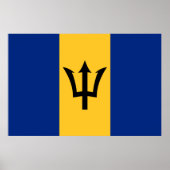 Barbadiaanse vlag (Barbados) (Bajan) Poster (Voorkant)