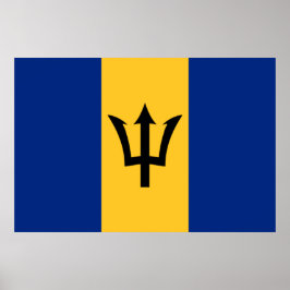 Barbadiaanse vlag (Barbados) (Bajan) Poster