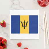 Barbadiaanse vlag (Barbados) (Bajan) Servet (Insitu)