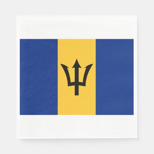 Barbadiaanse vlag (Barbados) (Bajan) Servet (Voorkant)