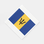 Barbadiaanse vlag (Barbados) (Bajan) Servet (Hoek)