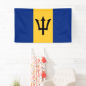 Barbadiaanse vlag (Barbados) (Bajan) Spandoek (Insitu)