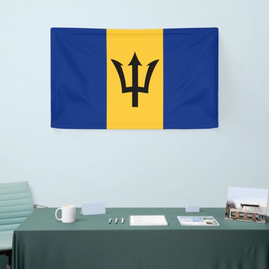 Barbadiaanse vlag (Barbados) (Bajan) Spandoek (Beurs)