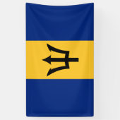 Barbadiaanse vlag (Barbados) (Bajan) Spandoek (Verticaal)