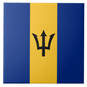 Barbadiaanse vlag (Barbados) (Bajan) Tegeltje