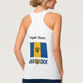 Barbadiaanse vlag gepersonaliseerd tanktop (Achterkant)