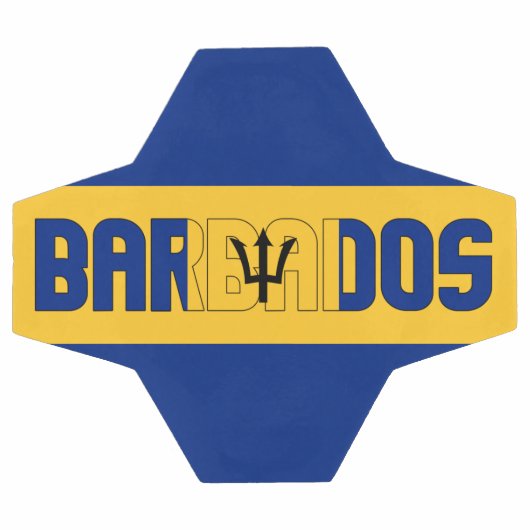 Barbadiaanse vlag Schattig patriottisch Voetbal (Enkel)