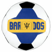 Barbadiaanse vlag Schattig patriottisch Voetbal (Voorkant)