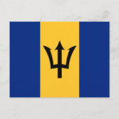 Barbadiaanse vlag, vlag van Barbados Briefkaart (Voorkant)